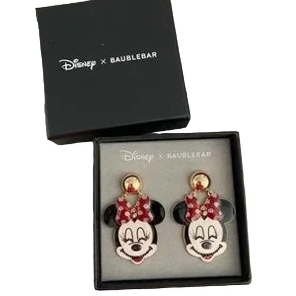 Disney x Baublebar Minnie Mouse Dangle Earrings - Picture 1 of 4